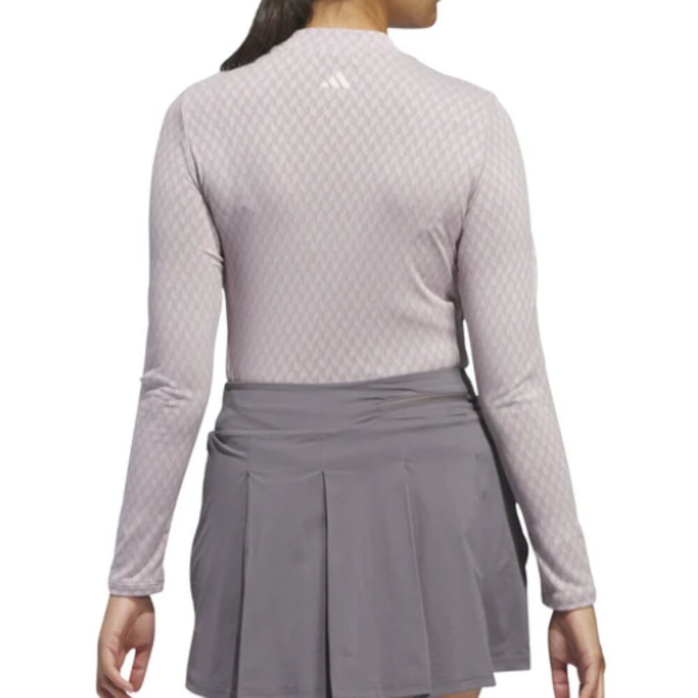NWT New Adidas Women's Ultimate365 Tour Heat Rdy Medium M Mock Neck Polo Shirt - Picture 2 of 7